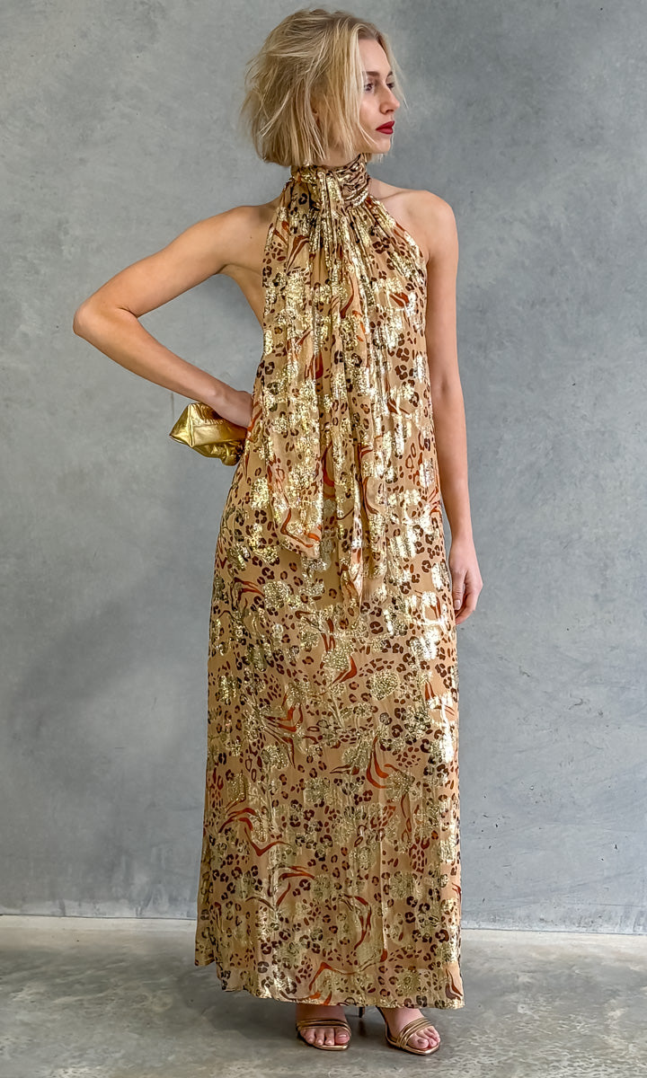 hoss Montreal Dress - Gold/Rust