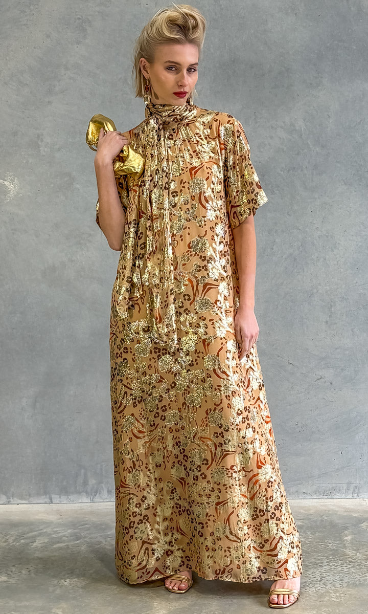 hoss Meridian Dress - Gold/Rust