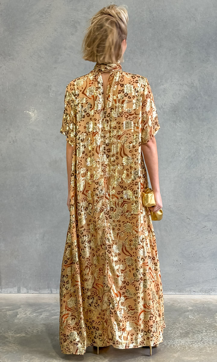 hoss Meridian Dress - Gold/Rust