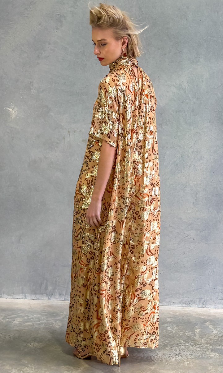 hoss Meridian Dress - Gold/Rust
