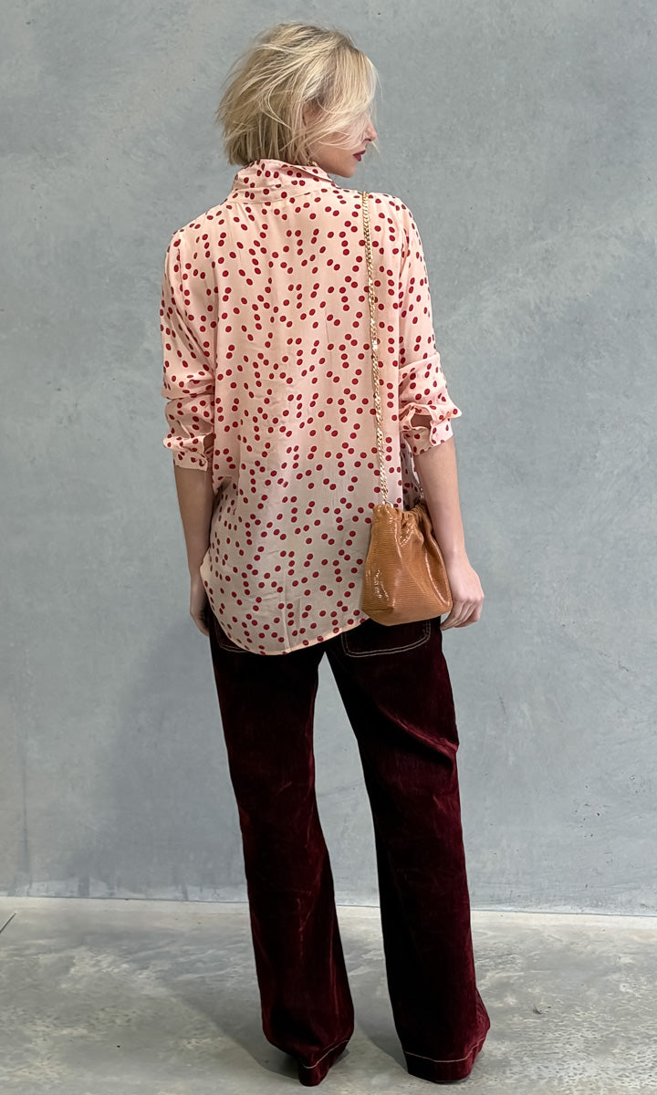 hoss Alex Shirt - Pink/Red Dot
