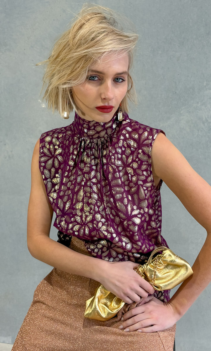 hoss Mardi Silk Top - KaleIdoscope