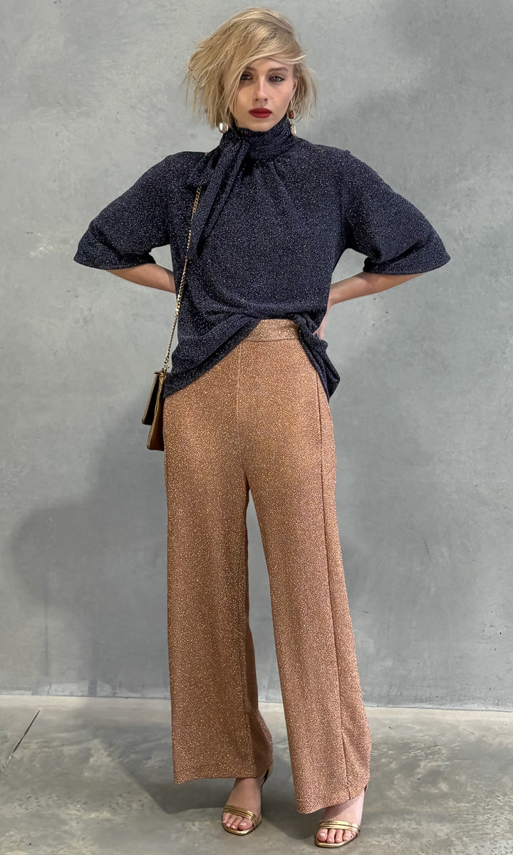 hoss Clemence Top - Blue Glam