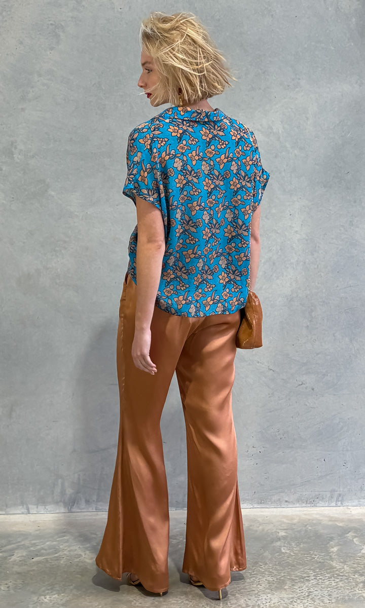 hoss Timo Shirt - Blue Floral