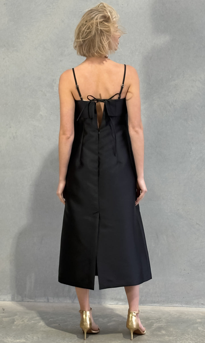 Beatrice B Midi Duchesse Dress - Black