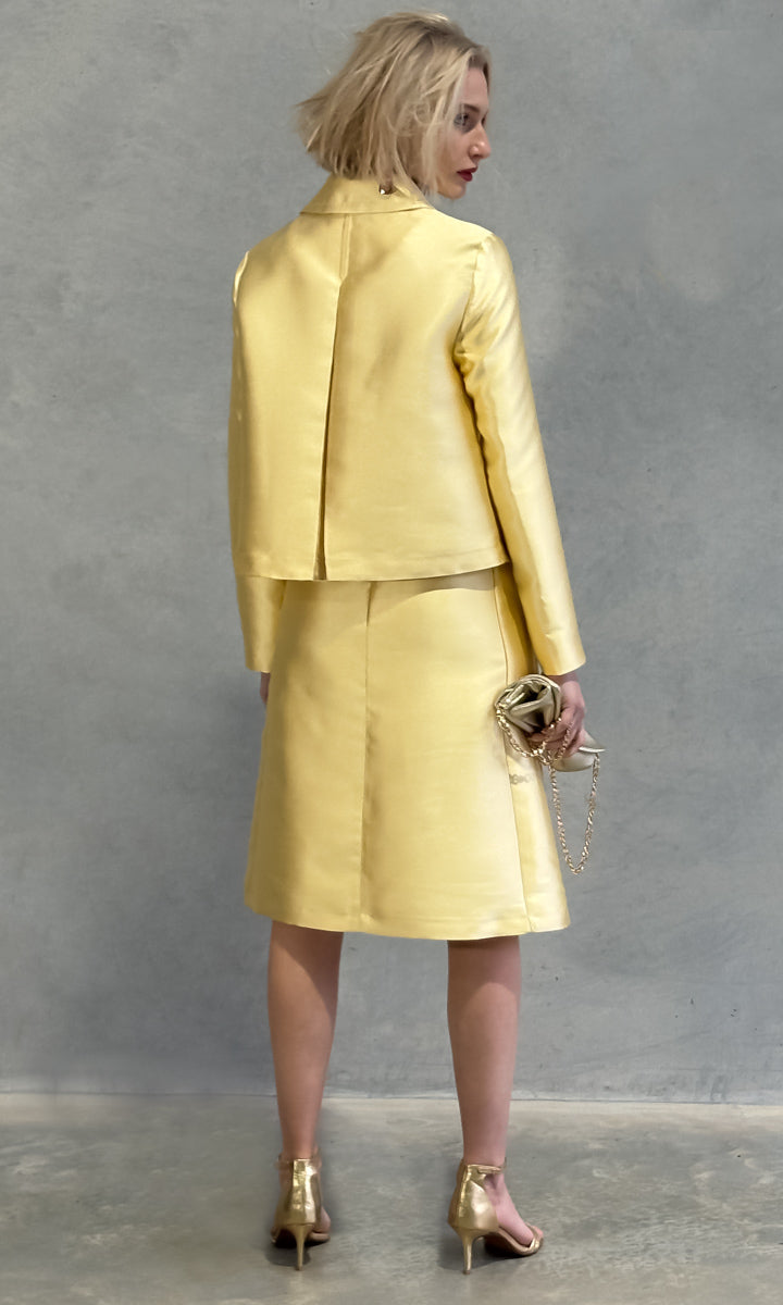Beatrice b Skirt - Lemon / Sequin Embroid