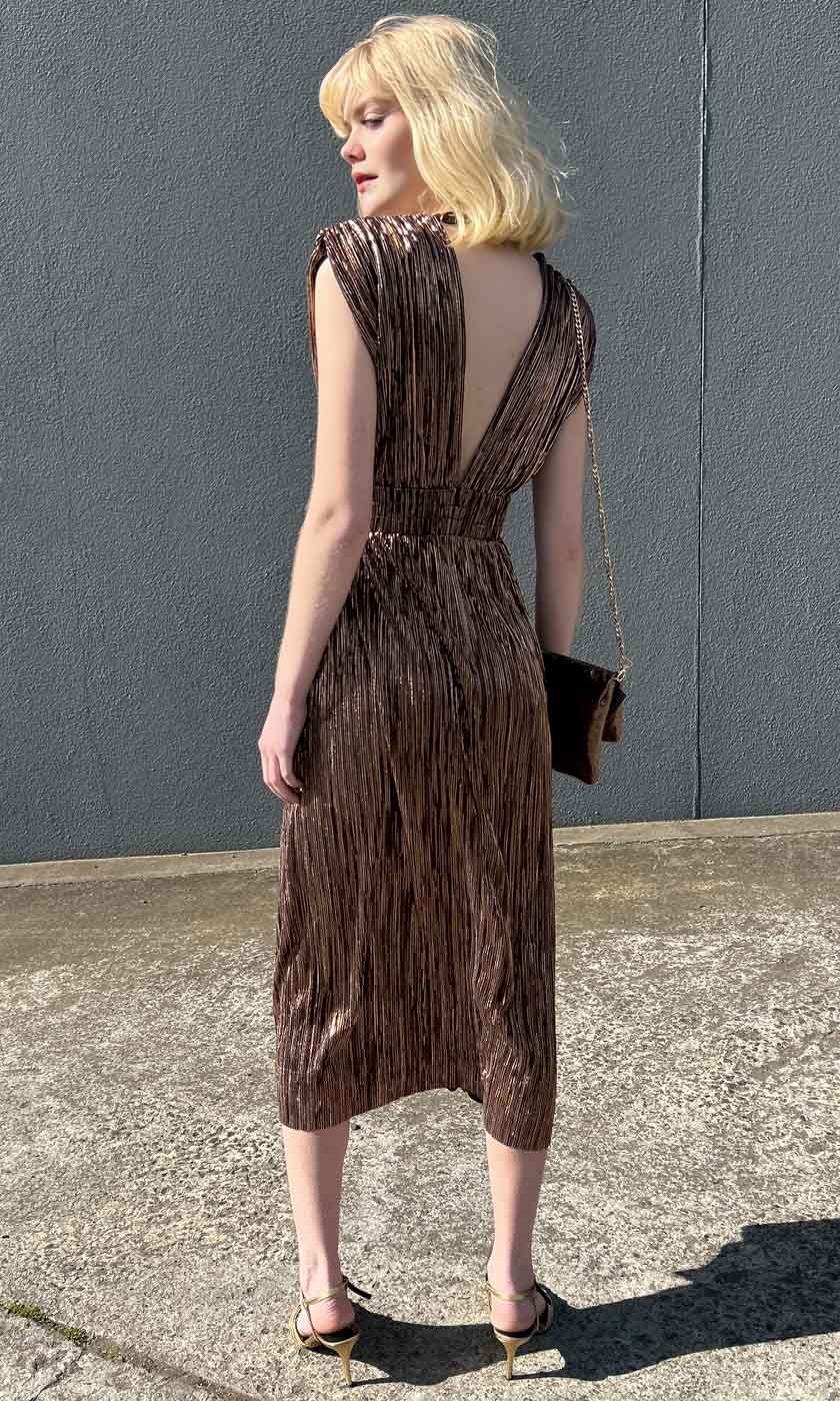 Sabina Musayev Margo Dress - Copper
