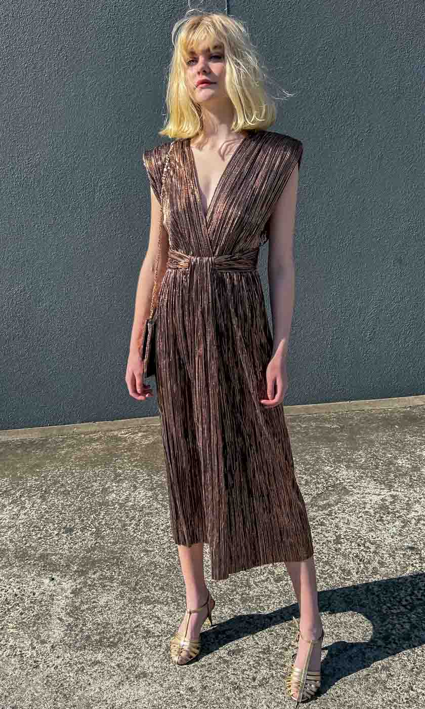 Sabina Musayev Margo Dress - Copper