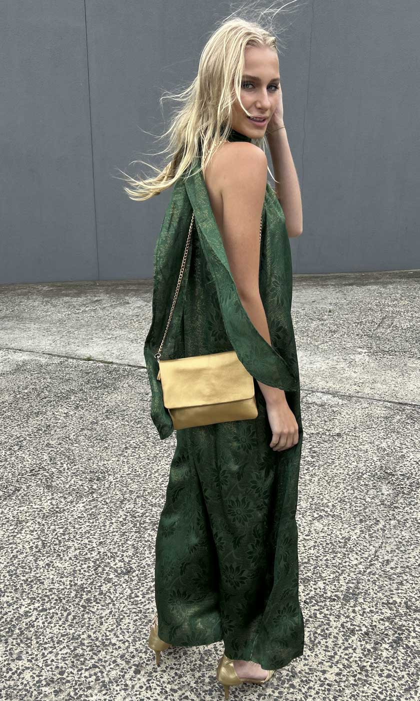 HOSS Silk Fontaine Dress - Green