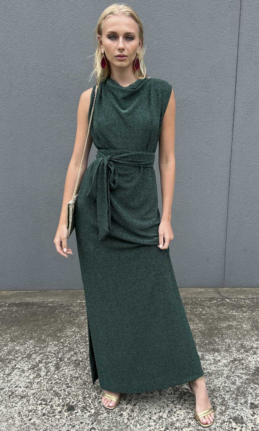 HOSS Cowl Maxi Dress - Emerald Green - hoss HOSS Cowl Maxi Dress - Emerald Green - hoss