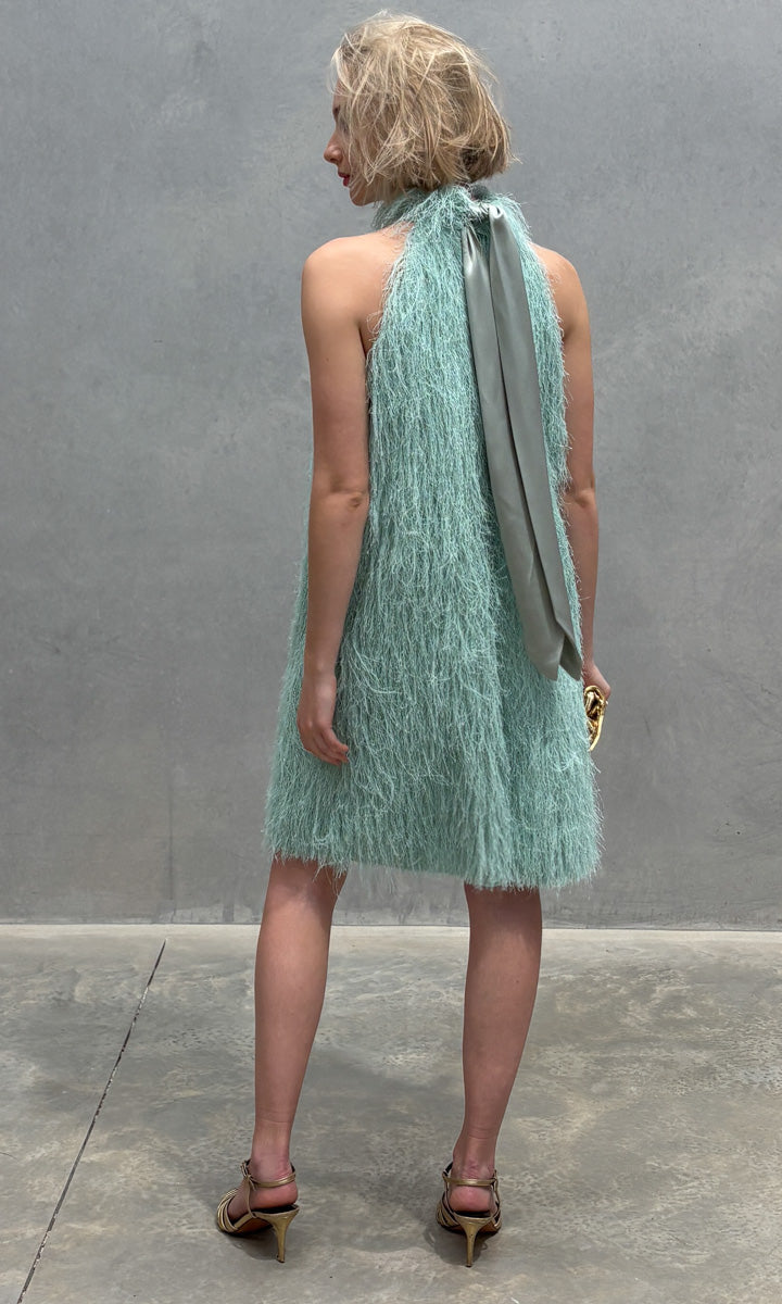hoss Medina  Dress - Mint Fringe