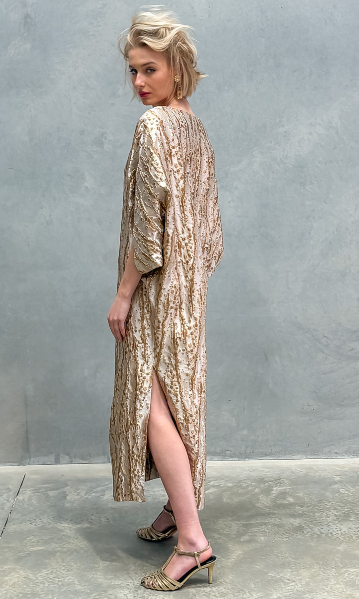 hoss Romulus Brocade Vine Maxi Dress