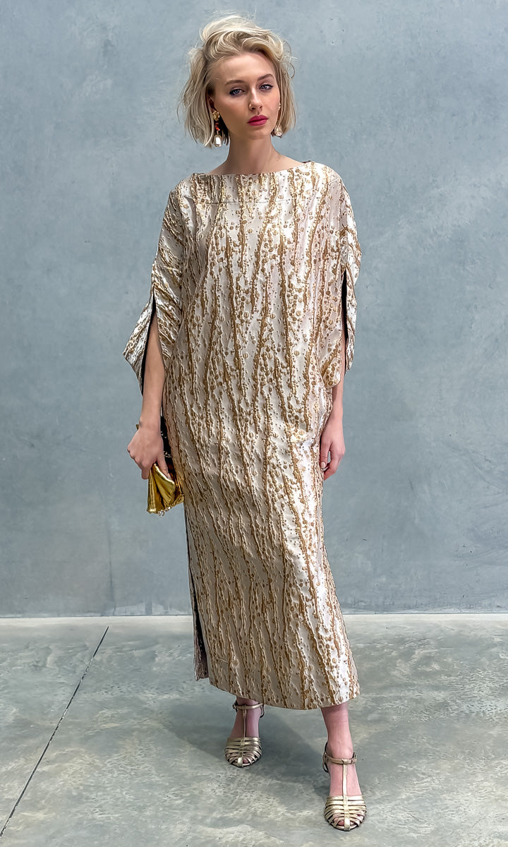 hoss Romulus Brocade Vine Maxi Dress