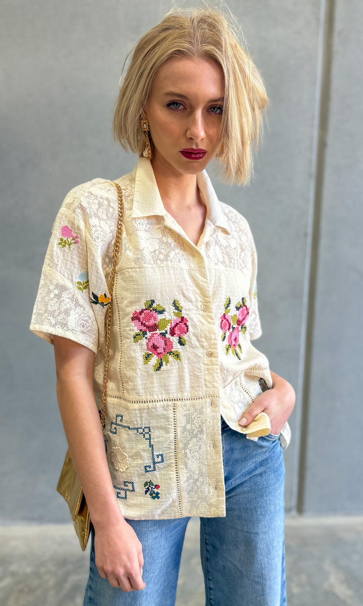Louizon Romanian Embroid Shirt