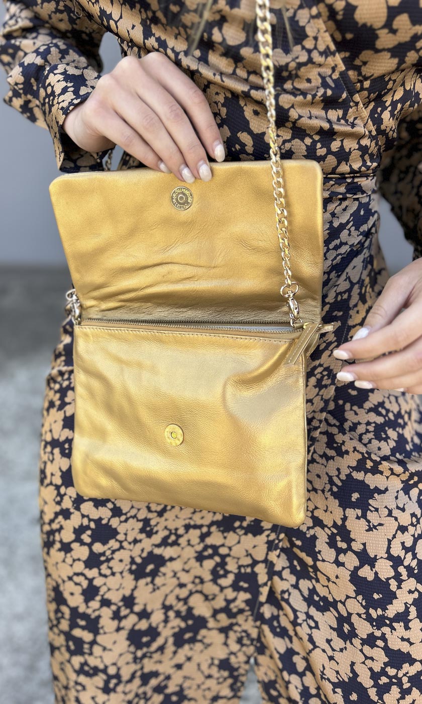 Hoss Antique Gold Emily Bag