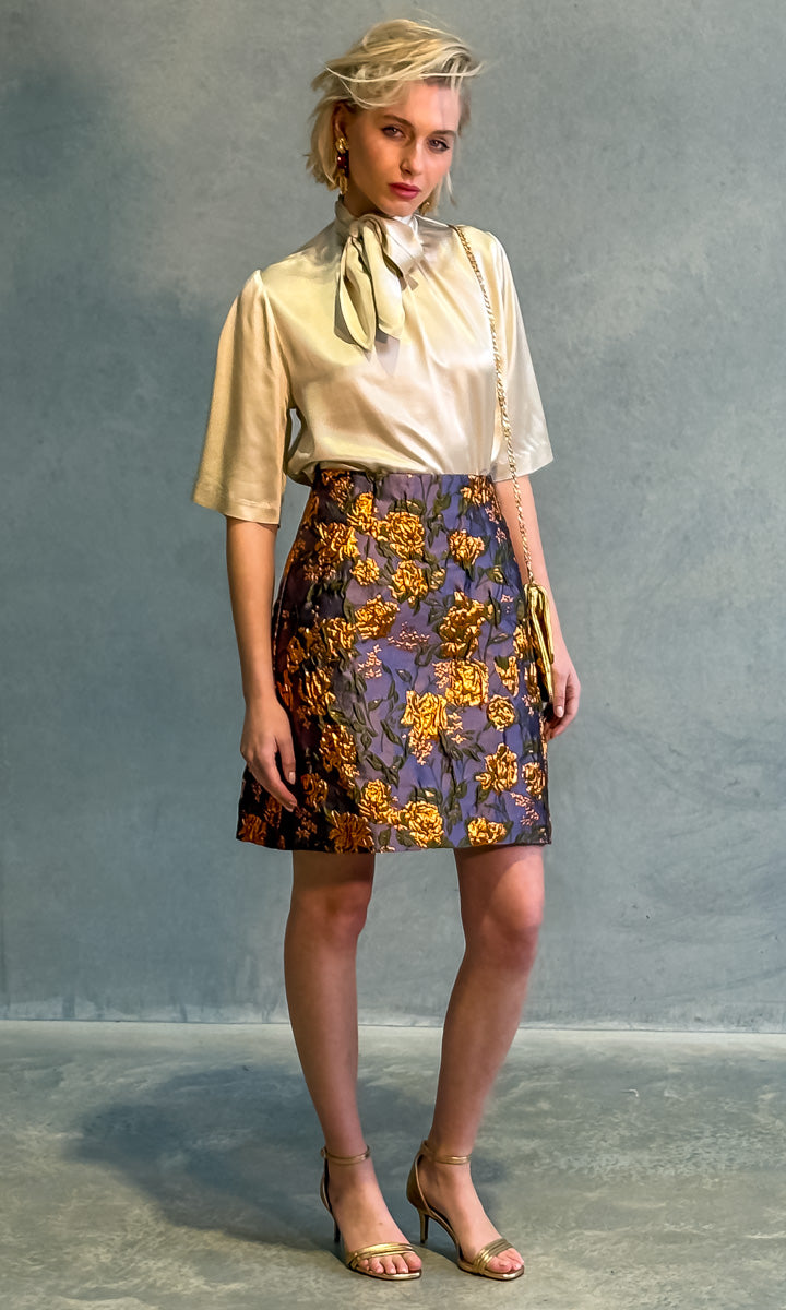 hoss Isabella Skirt -  Copper / Aubergine