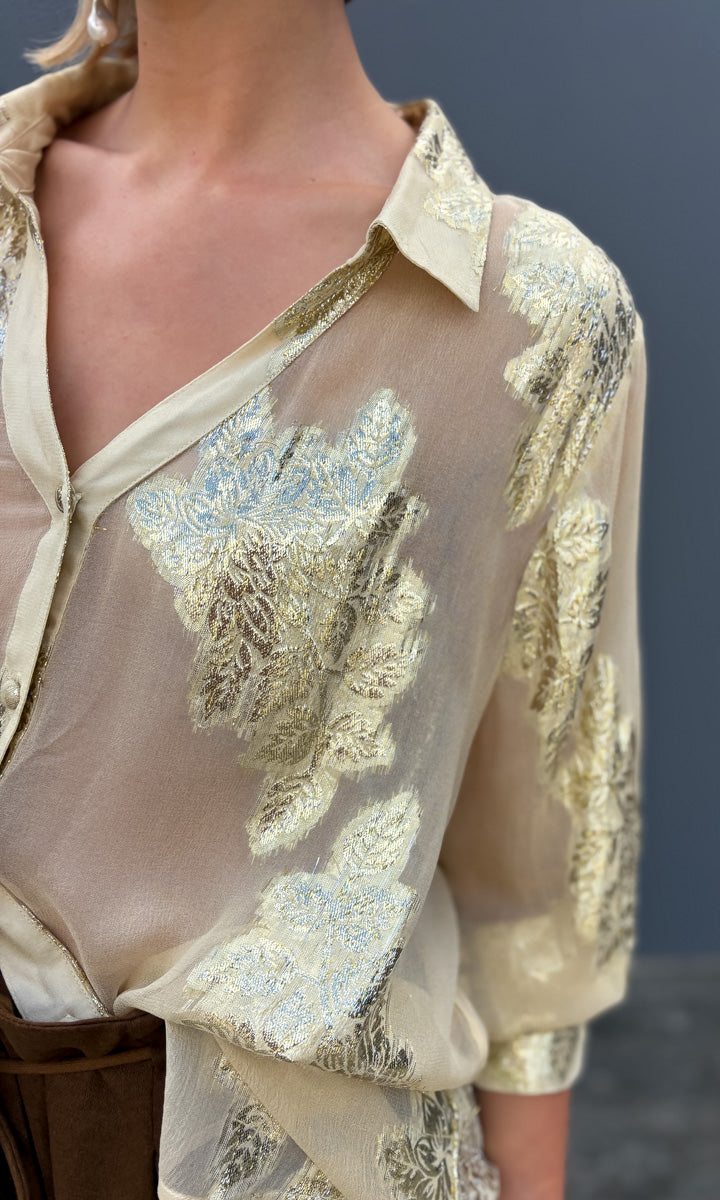 hoss Momento Shirt - Gold Cream