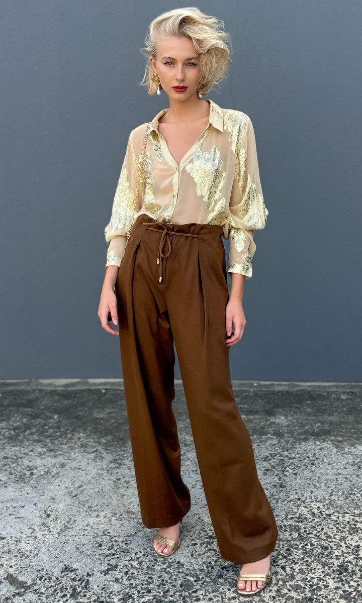 hoss Momento Shirt - Gold Cream