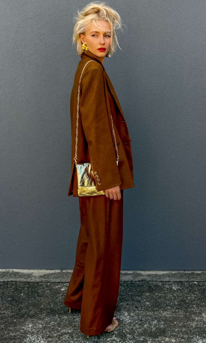 Liviana Conti Felt Wool Trouser