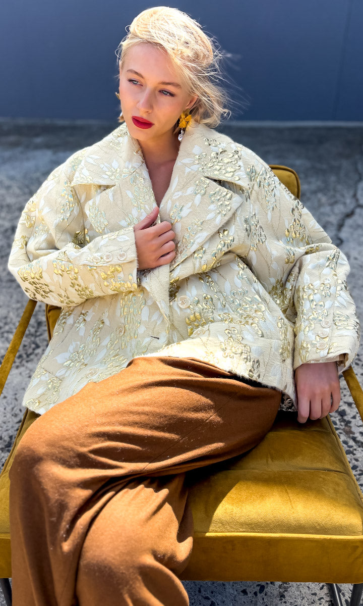 Mes Demoiselles Chronicle Jacket Cream/ Gold