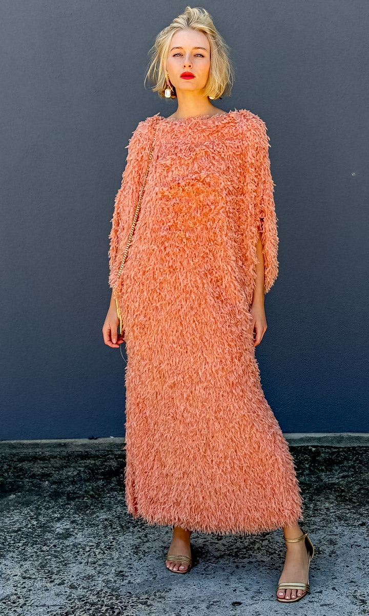 hoss Romulus Dress - Apricot Feather