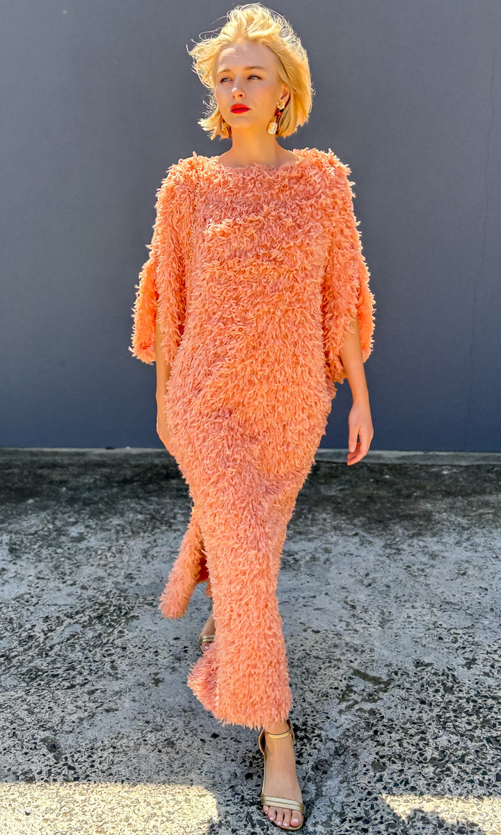 hoss Romulus Dress - Apricot Feather