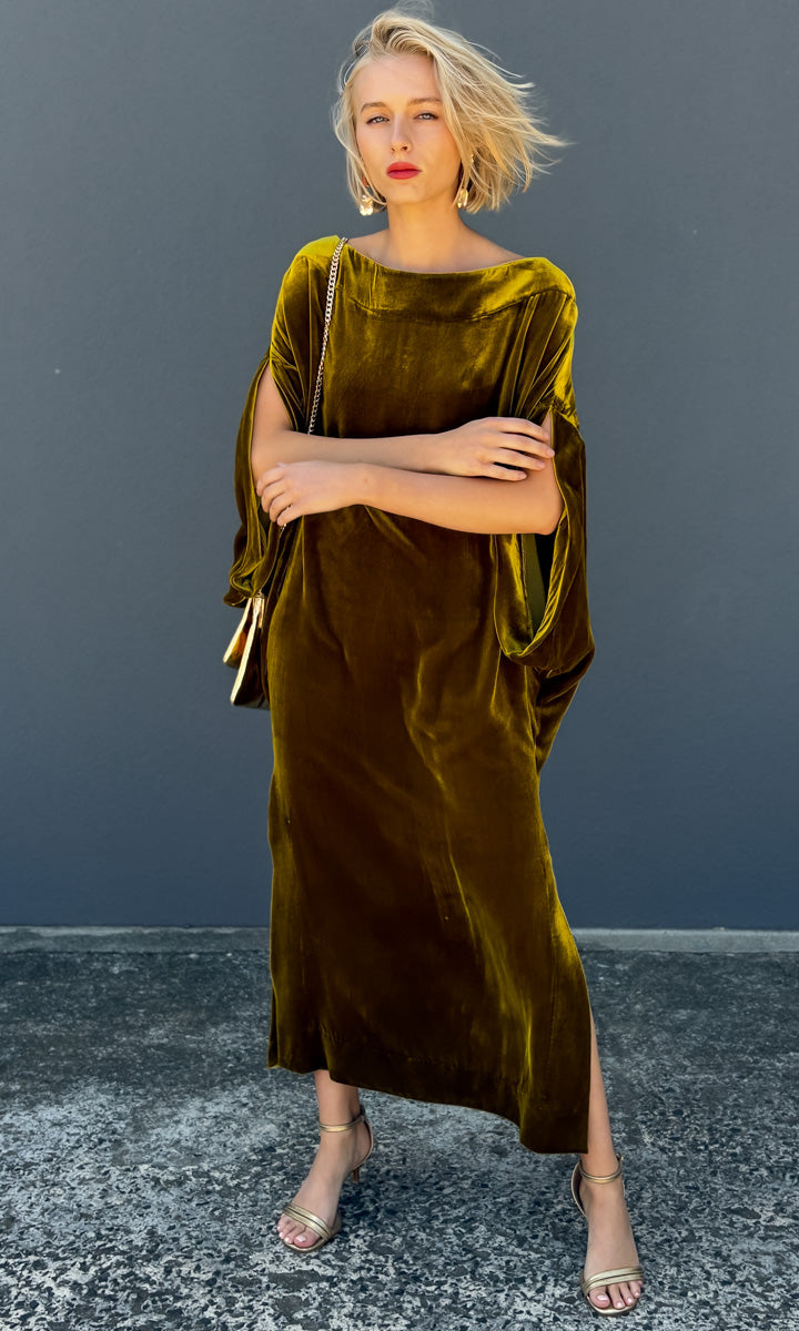 hoss Romulus Dress - Galliano Gold