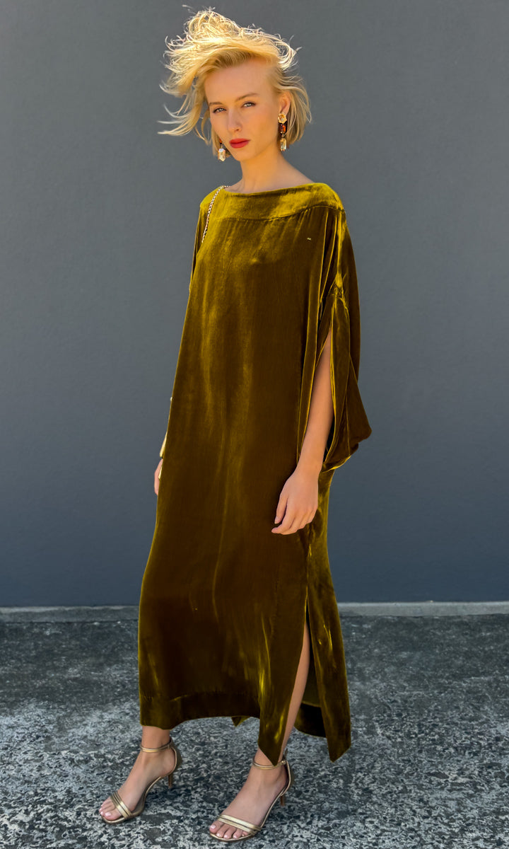 hoss Romulus Dress - Galliano Gold