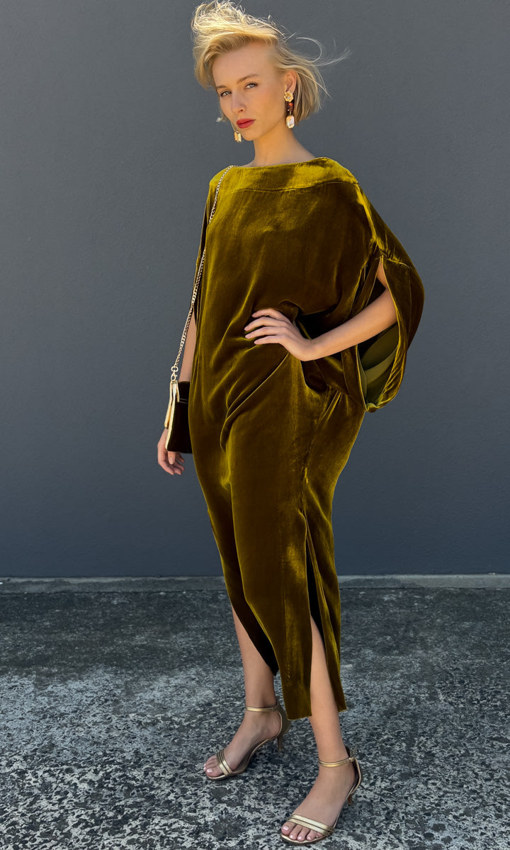 hoss Romulus Dress - Galliano Gold