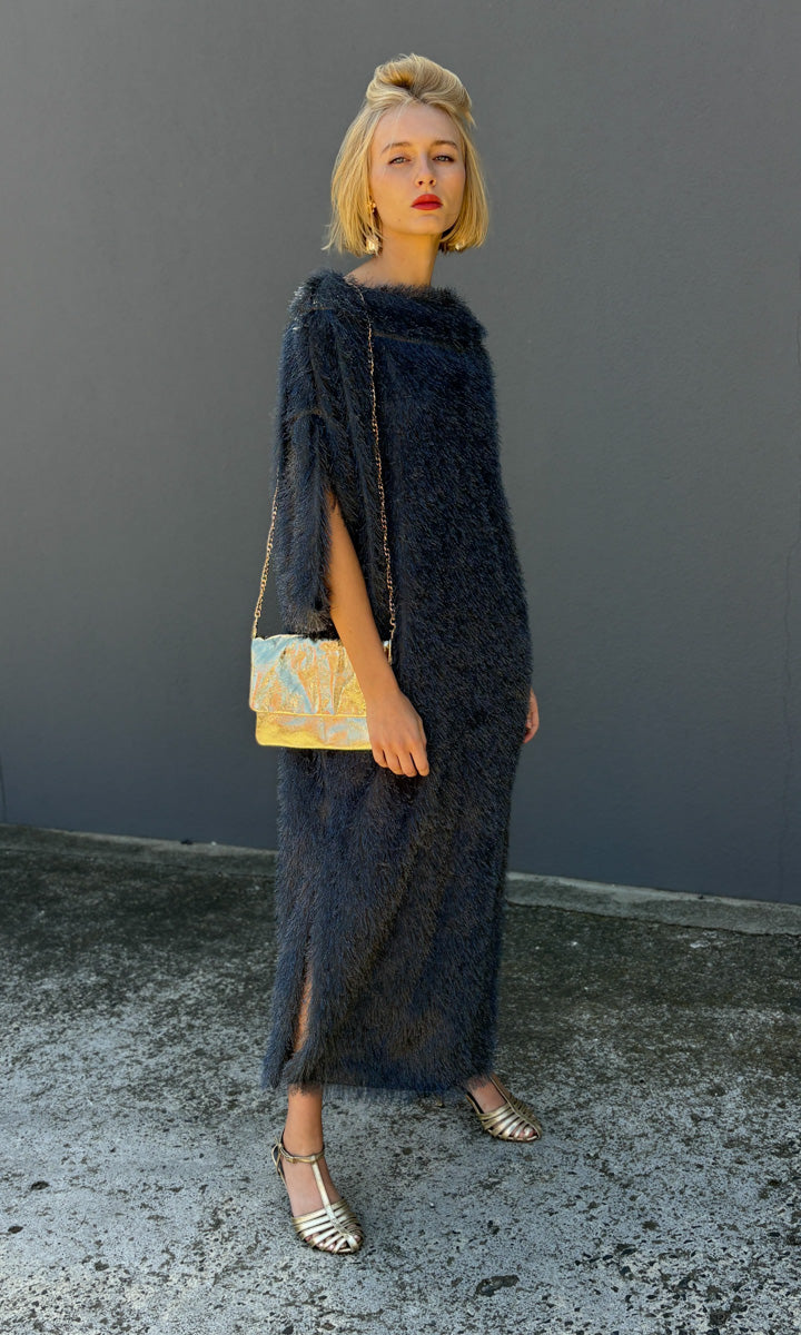 hoss Romulus Dress - Smokey Midnight Fringe