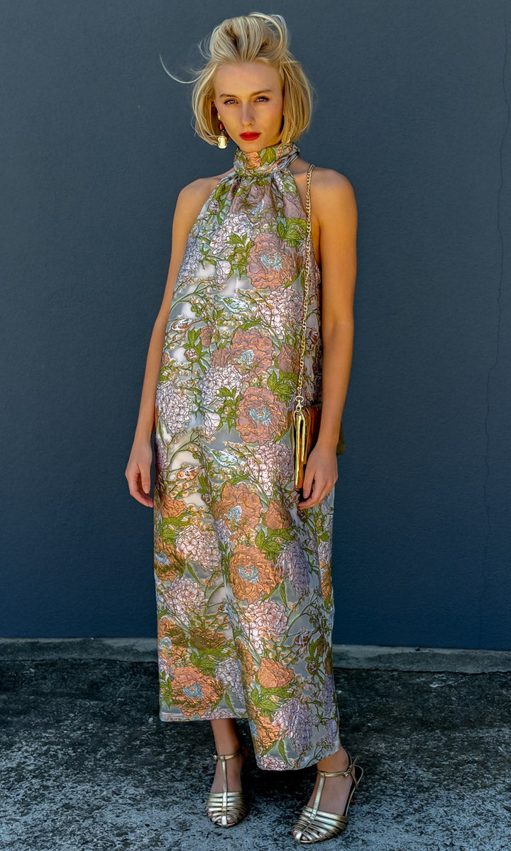 hoss Montreal Maxi Halter Dress - Jardin