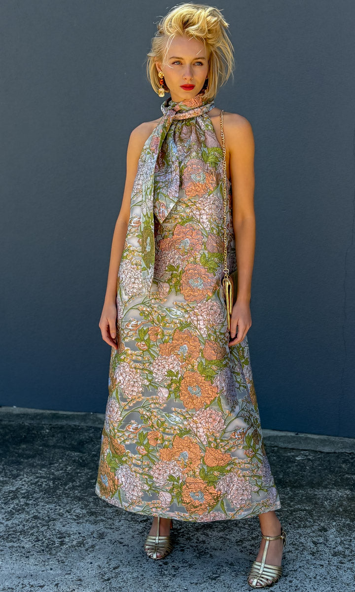 hoss Montreal Maxi Halter Dress - Jardin