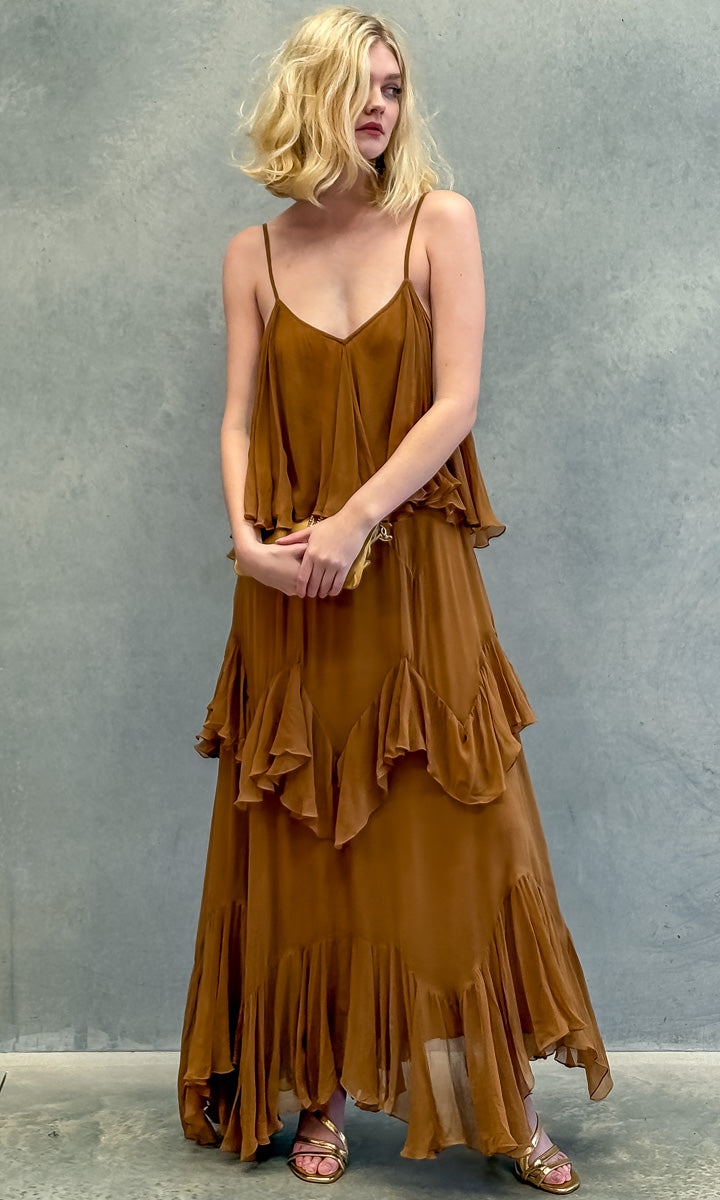 Mes Demoiselles Calimera Dress - Caramel