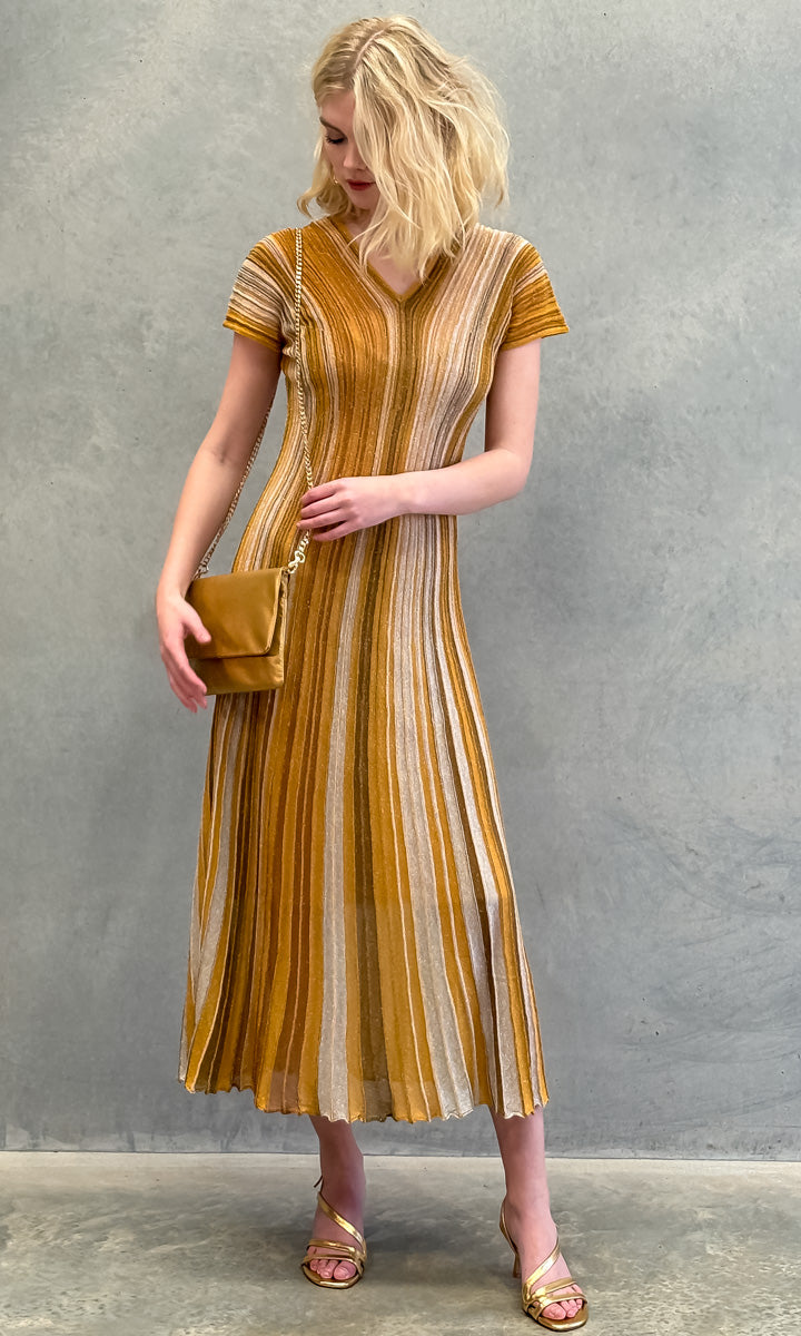 Marella Copan Stripe Knitted Dress