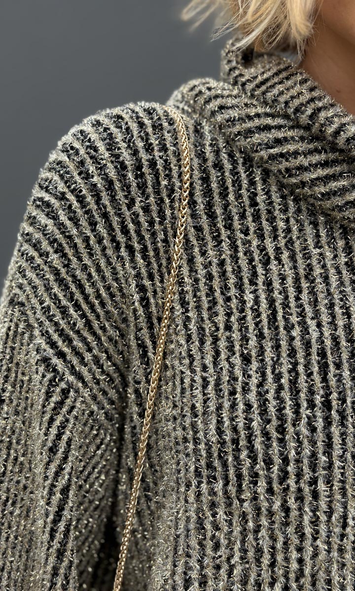 Momoni Severn Jumper Pale Gold/ Black