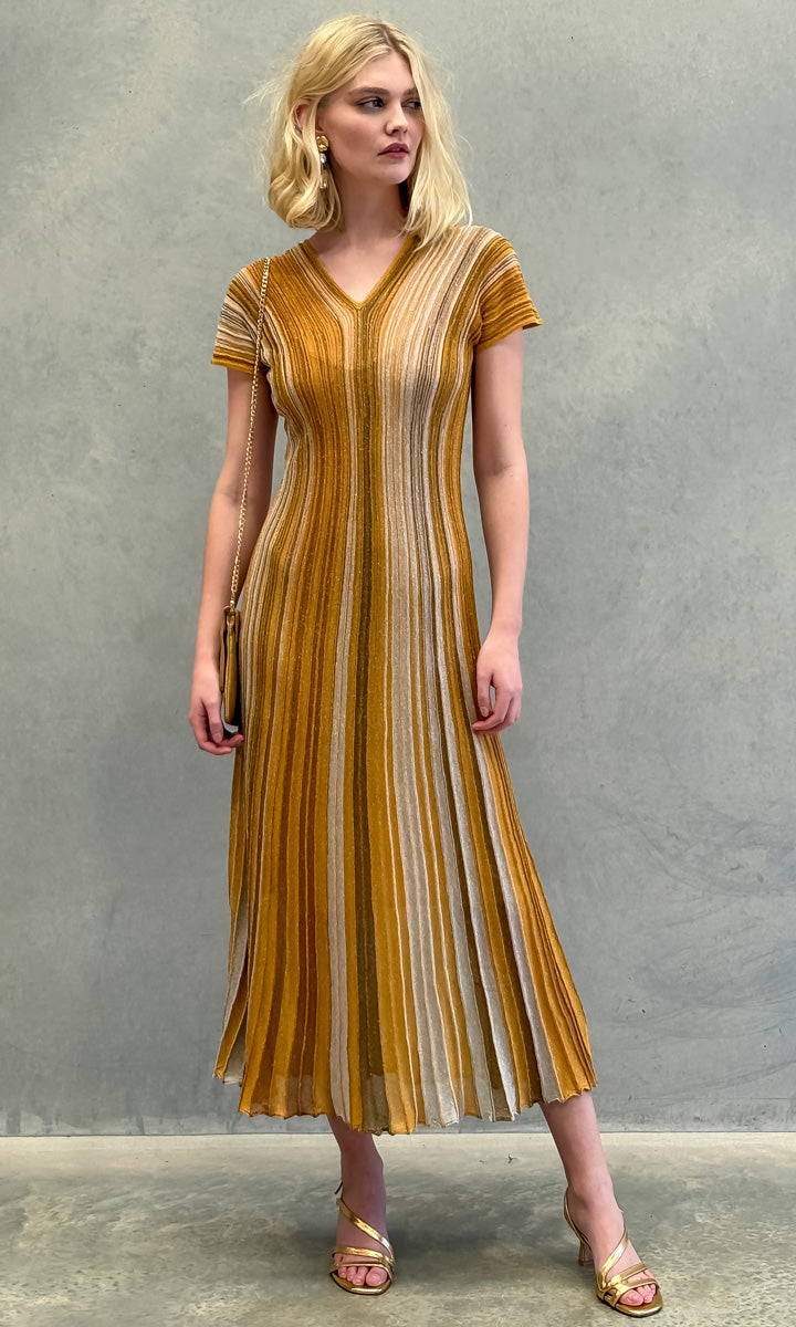 Marella Copan Stripe Knitted Dress