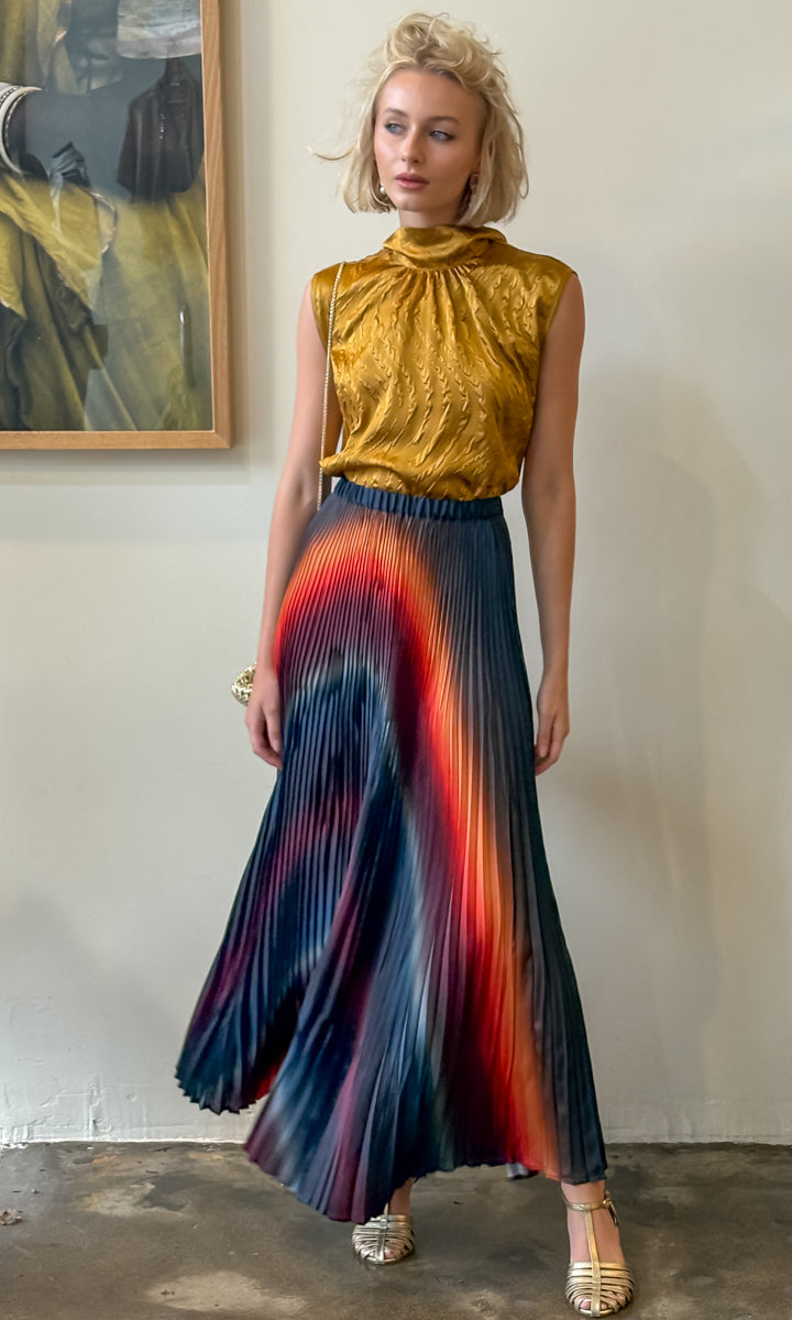 Beatrice b Angelo Maxi pleat skirt