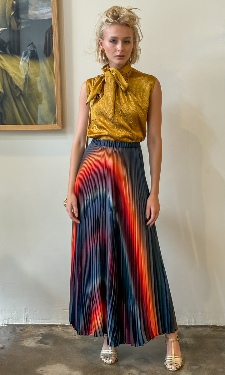 Beatrice b Angelo Maxi pleat skirt