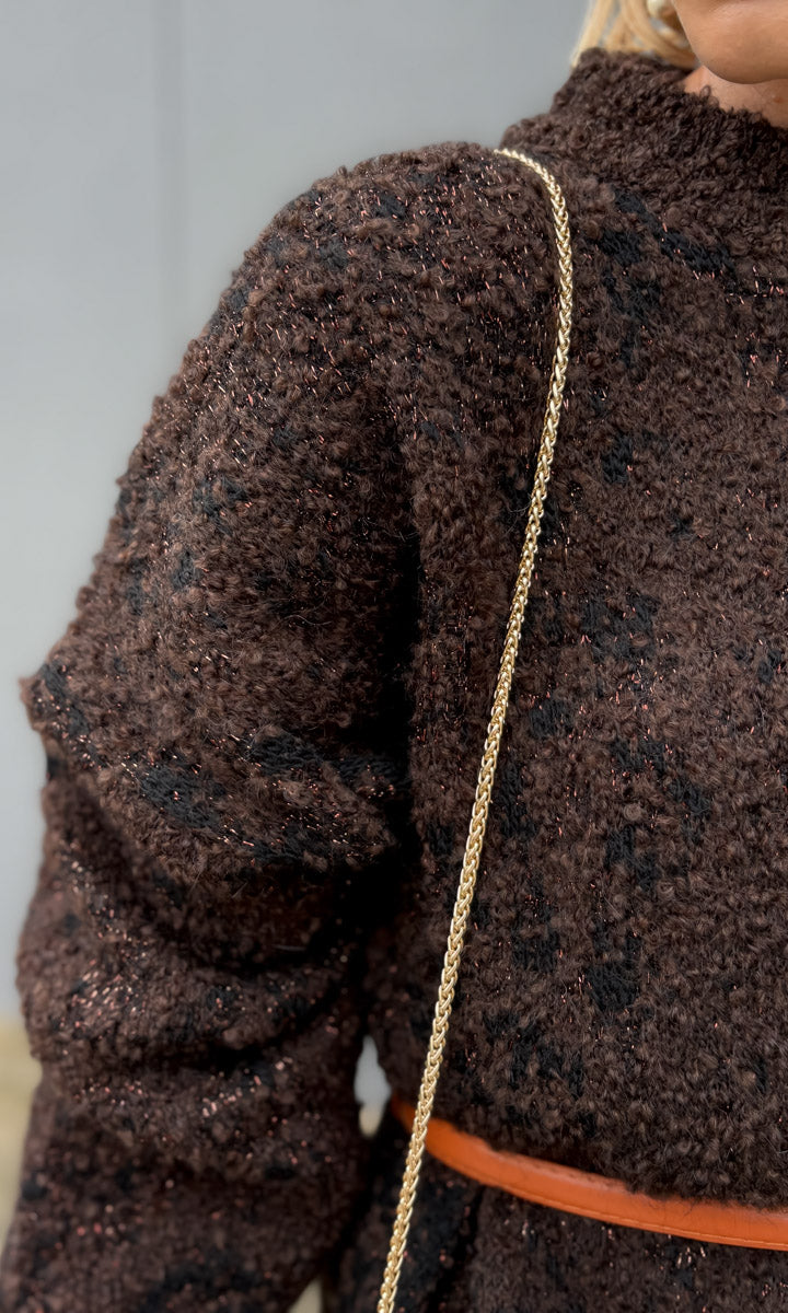 Momoni Stella Chocolato / Copper Thread Jumper