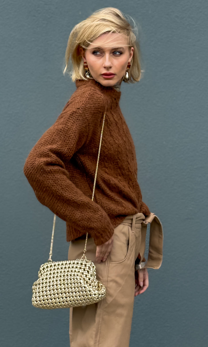 Athens Terracotta Alpaca Jumper