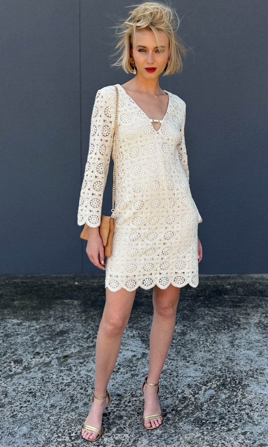 Marella Doritea Dress -  Milk Lace