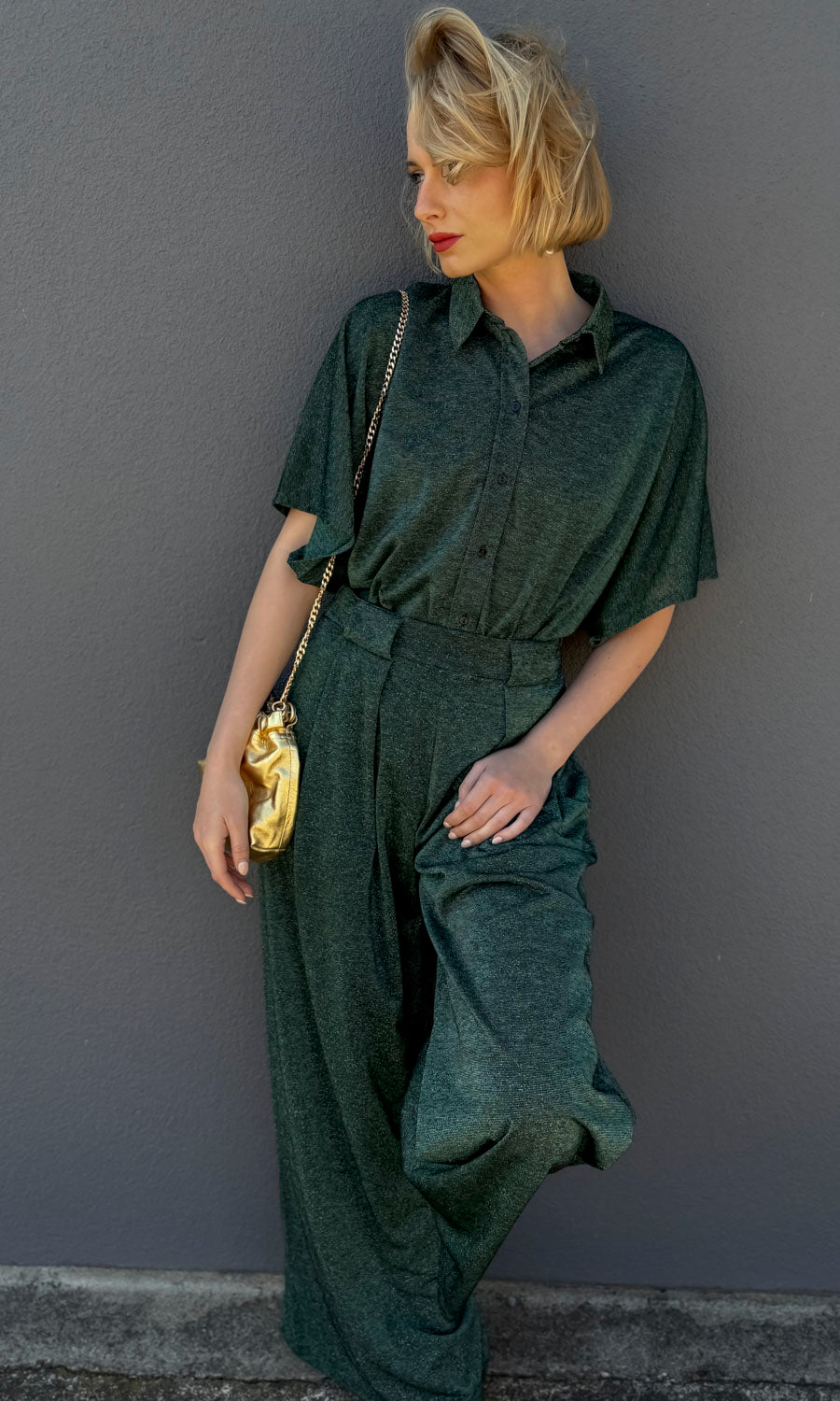 Momoni Aspen Pant - Emerald