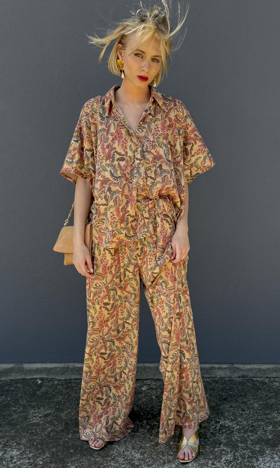 Momoni Aspen Pant - Multicolour Magenta