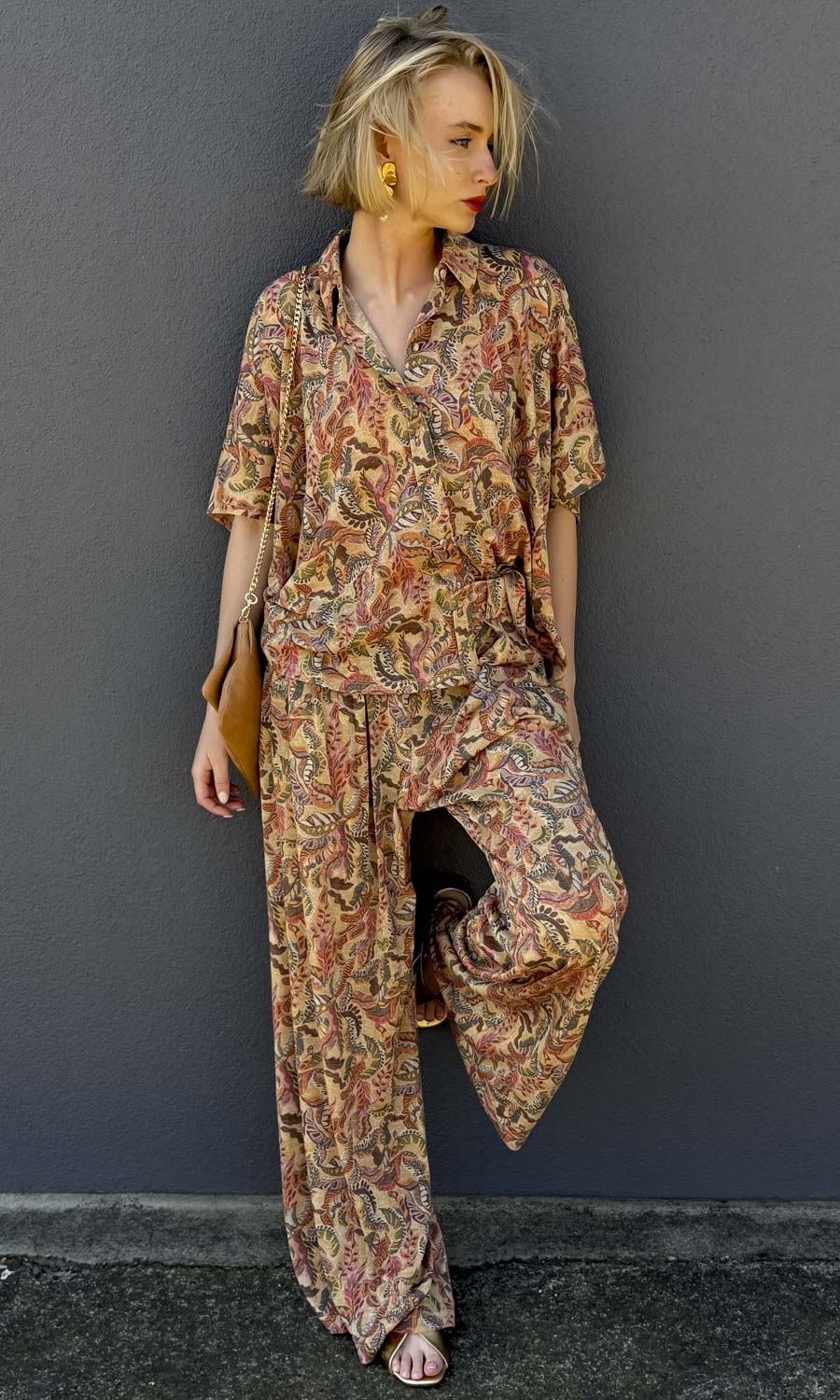 Momoni Aspen Pant - Multicolour Magenta