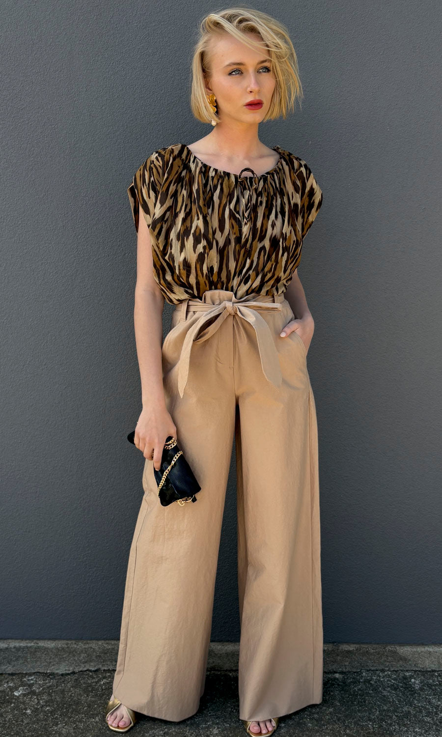 Marella Luca Long Trousers - Sand