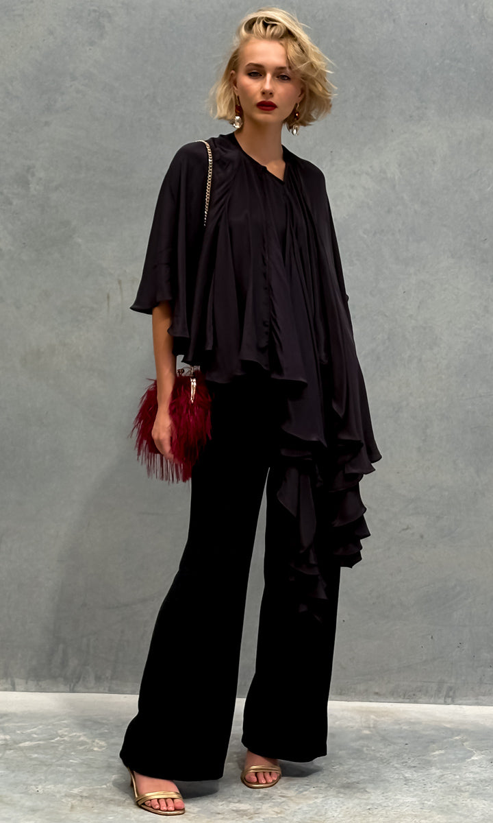 Mes Demoiselles Daina Black  Cape