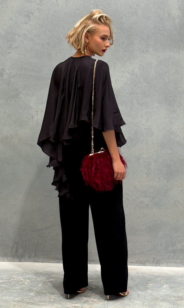 Mes Demoiselles Daina Black  Cape