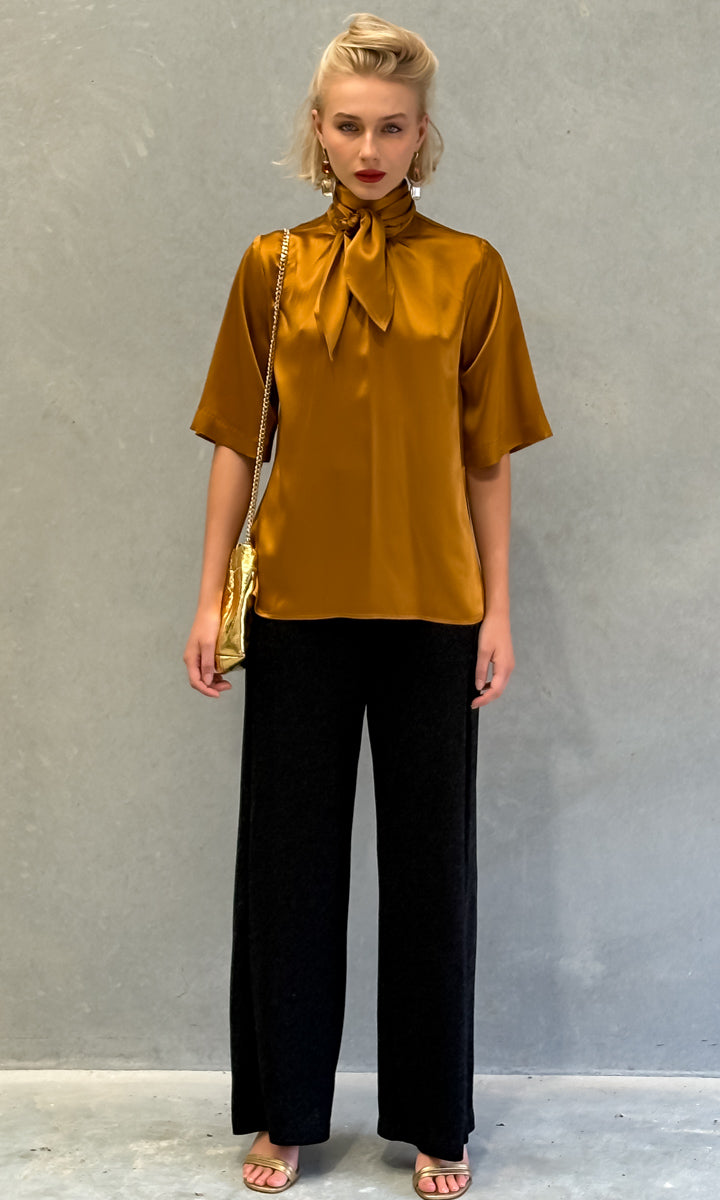 hoss Lucen COPPER Silk Top
