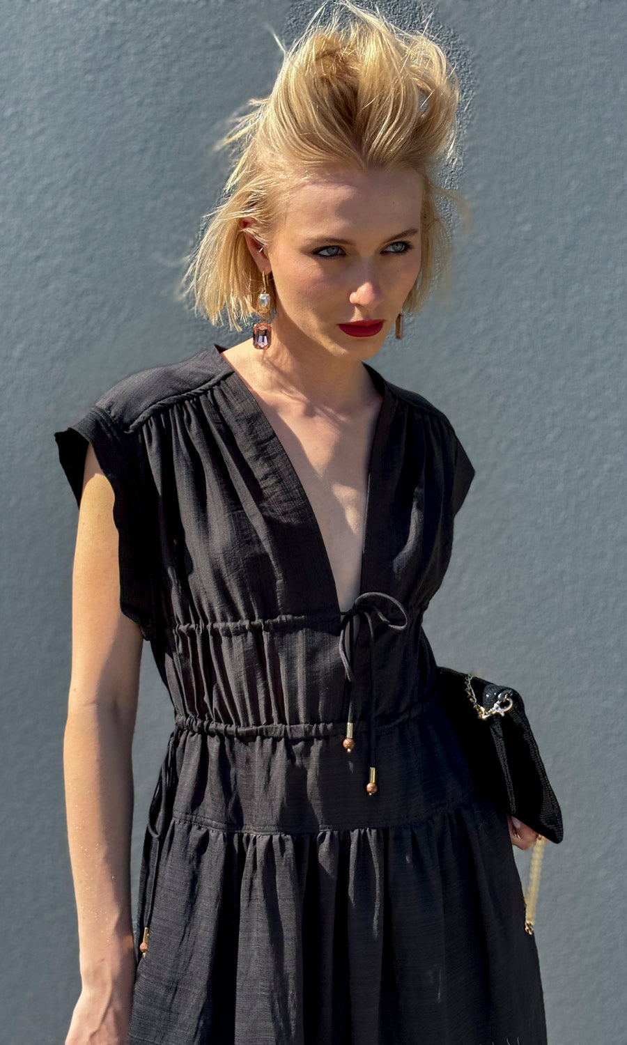 Sabina Musayev Oria Maxi Dress - Black Print