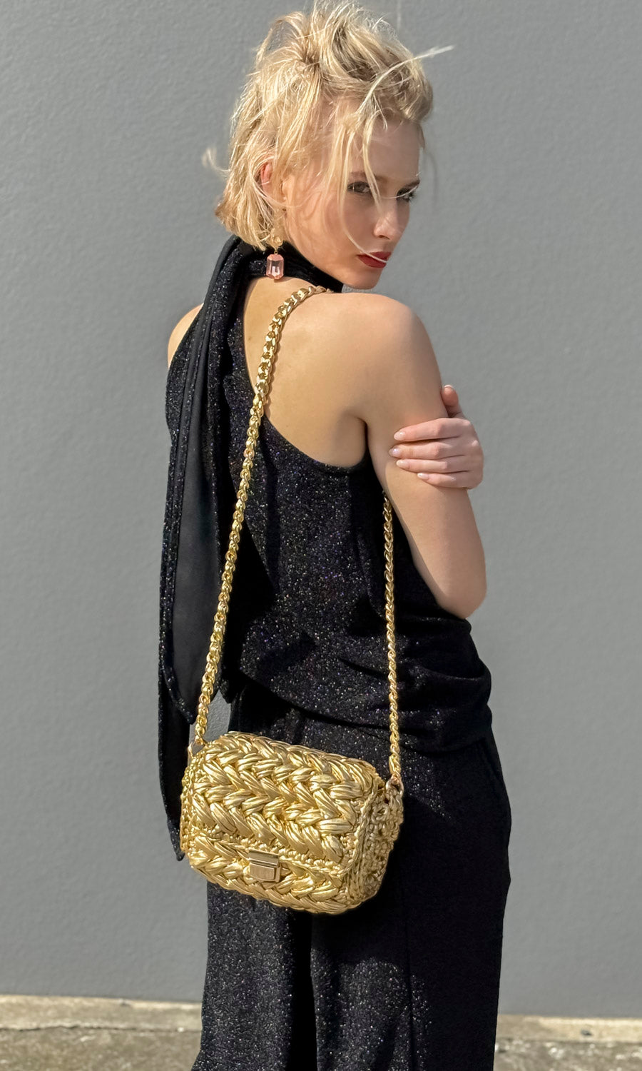 hoss Glam Halter - Black